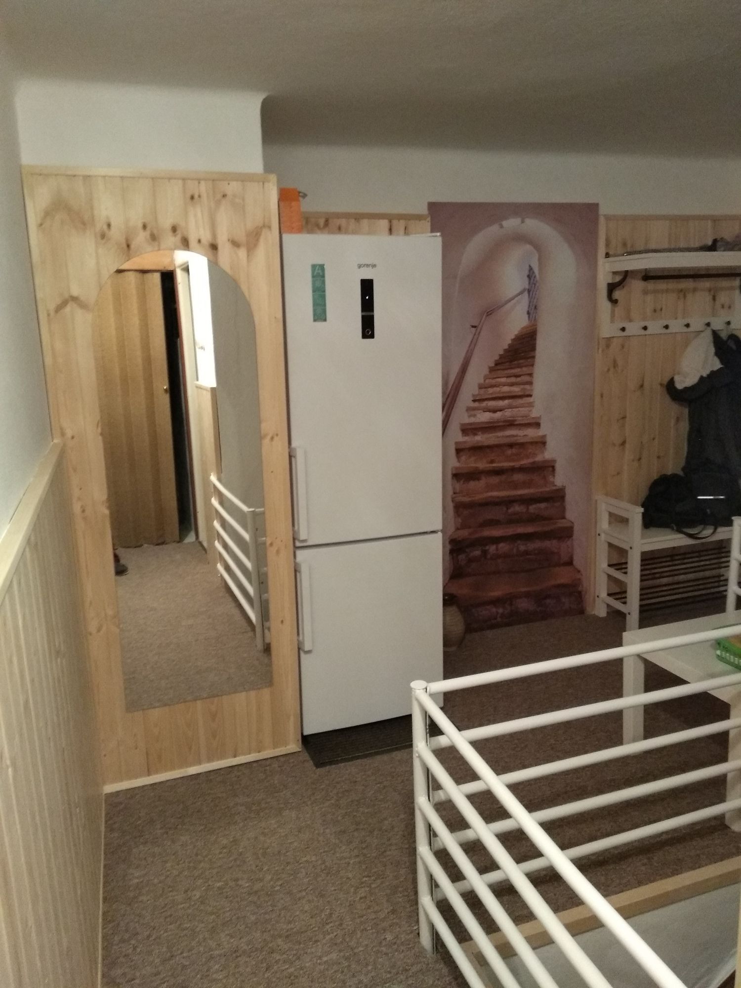 Chodba po rekonstrukci – připraveno k malování